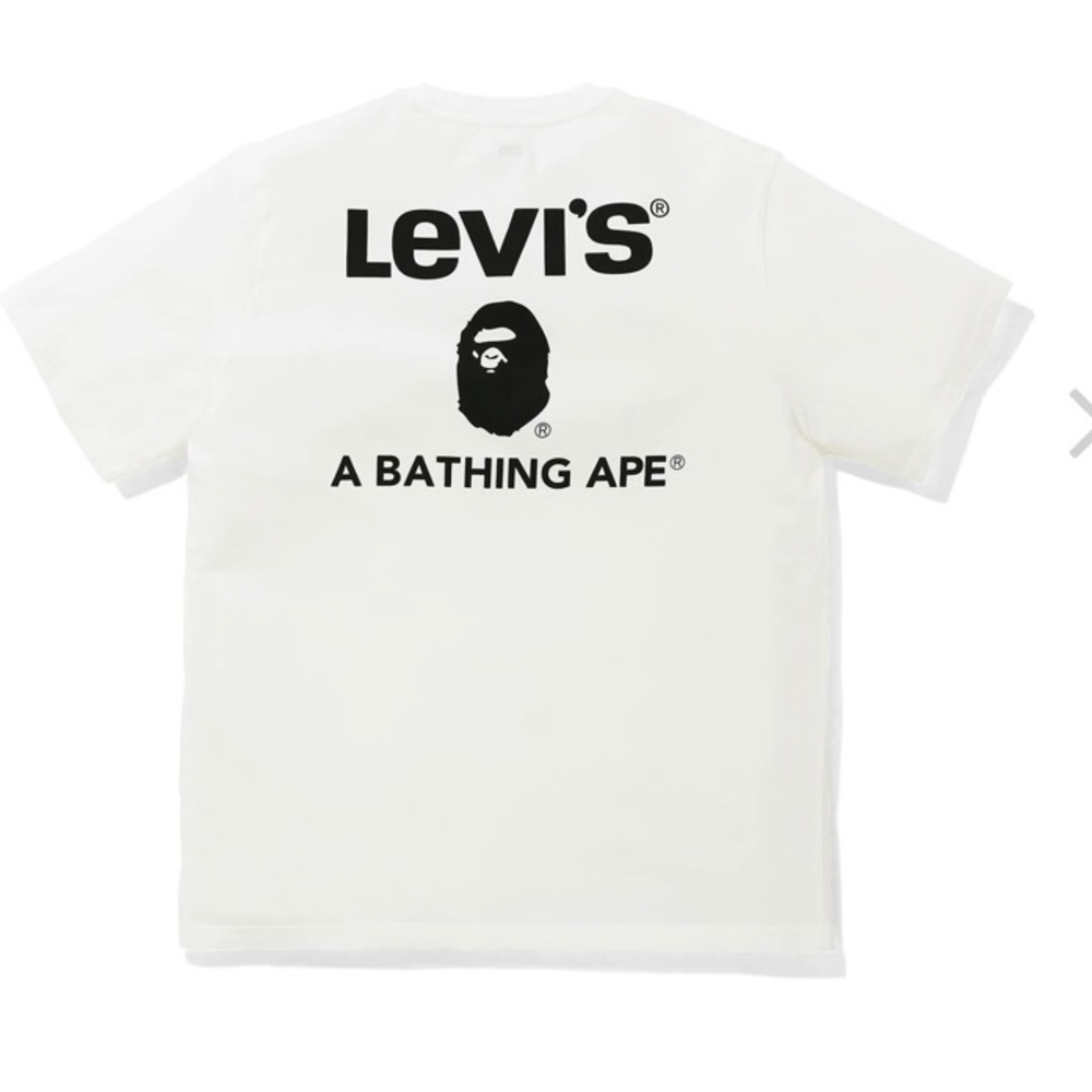 White Levi’s X Bathing APE T-Shirt
